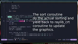 Sort visualizer using raylib and s - task