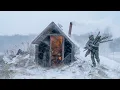 Lagu A Dugout in the Middle of a Blizzard Becomes a Home | Primitive Underground Shelter