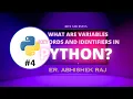 What is Variables Identifiers and Keywords in Python Zero To Job Ready