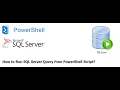 How to use PowerShell in SQL Server