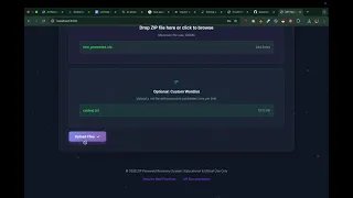 ZIP Password Recovery System Django Three js Dictionary Attack Demo