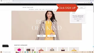 Ann Taylor Online Account - Sign Up Tutorial
