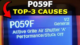 How To Fix P059F Engine Code Active Grille Air Shutter A Off