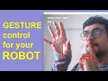 Control any robot using AI and Hand gestures Mediapipe Python OpenCV FREEBOT Part-2