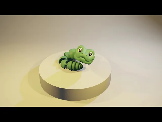 Slick - Articulated Snake Snap-Flex Fidget (Medium Joints) video thumbnail