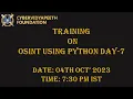 OSINT USING PYTHON DAY - 7
