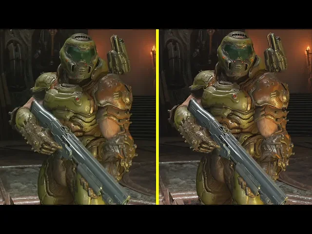Doom Eternal Xbox One X vs PC RTX 2080 Ti Graphics Comparison