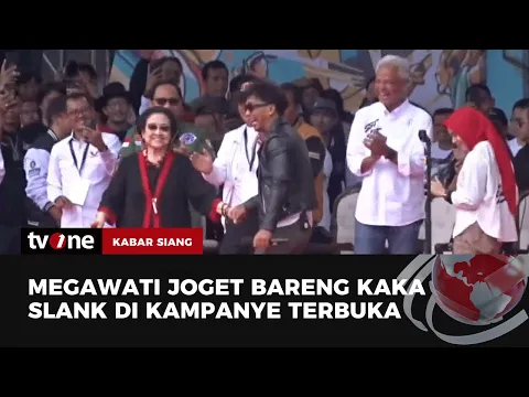 Momen Megawati Joget Bareng Kaka Slank di Kampanye Terbuka