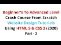 HTML CSS Web Design Free Crash Course On Table Element