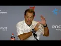 Nick Saban doesn t like being asked about the depth chart