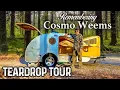 INCREDIBLE Vistabule Tear Drop Camping Trailer Tour - Remembering Cosmo Weems