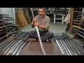 Download Lagu Forging a PERFECT Japanese Samurai KATANA from a Giant BEARING | Recycle Old Bearings into Blades