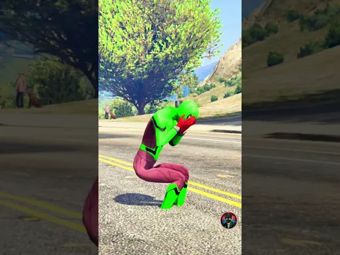 Duck Helps His Spiderman| GTA V | #shorts #youtubeshorts #716