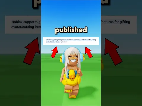 You can now gift items on roblox 💖 #roblox #robloxedit #robloxshorts #shorts