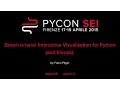 Bokeh is here Interactive Visualization for Python by Fabio Pliger ITA