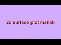 2D Plot MATLAB Hindi