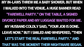 My in-laws threw me a baby shower… but it was actually my farewell party.
