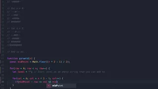 The Pyramid Algorithm - Javascript