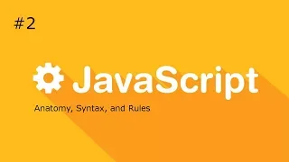 JavaScript Tutorial - Anatomy Rules and Syntax