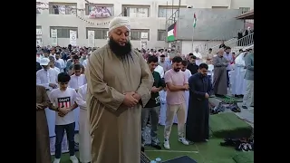 الشيخ علاء جابر يؤم المصلين بصوت شجي لسورة ق 