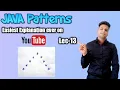 Star Pattern programs in java V shaped pattern programs in java