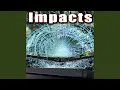 Car Impact on Ground in Auto Wrecking Yard
