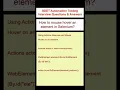 SELENIUM How to mouse hover an element in Selenium - SDET Automation Testing Interview