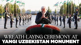 LIVE: PM Modi lays a wreath at the Yangi Uzbekistan Monument in Tashkent