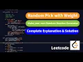 Leetcode - Random Pick with Weight