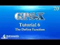 GPS-X Tutorial 6 The Define Function