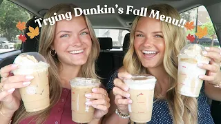 Trying Dunkin's Fall Menu Items 2026
