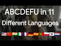Lagu ABCDEFU in 11 Different Languages
