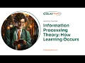 Information Processing Theory How Learning Occurs - Essay Example