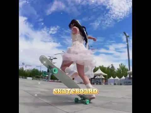 She Put Ocean Waves Inside Her Skateboard 🌊#shorts #diy #funnny