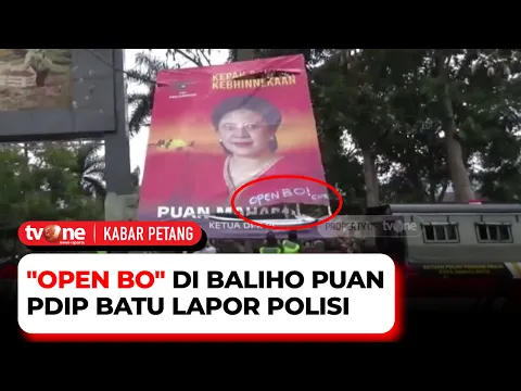 Vandalisme "Open BO" di Baliho Puan Maharani