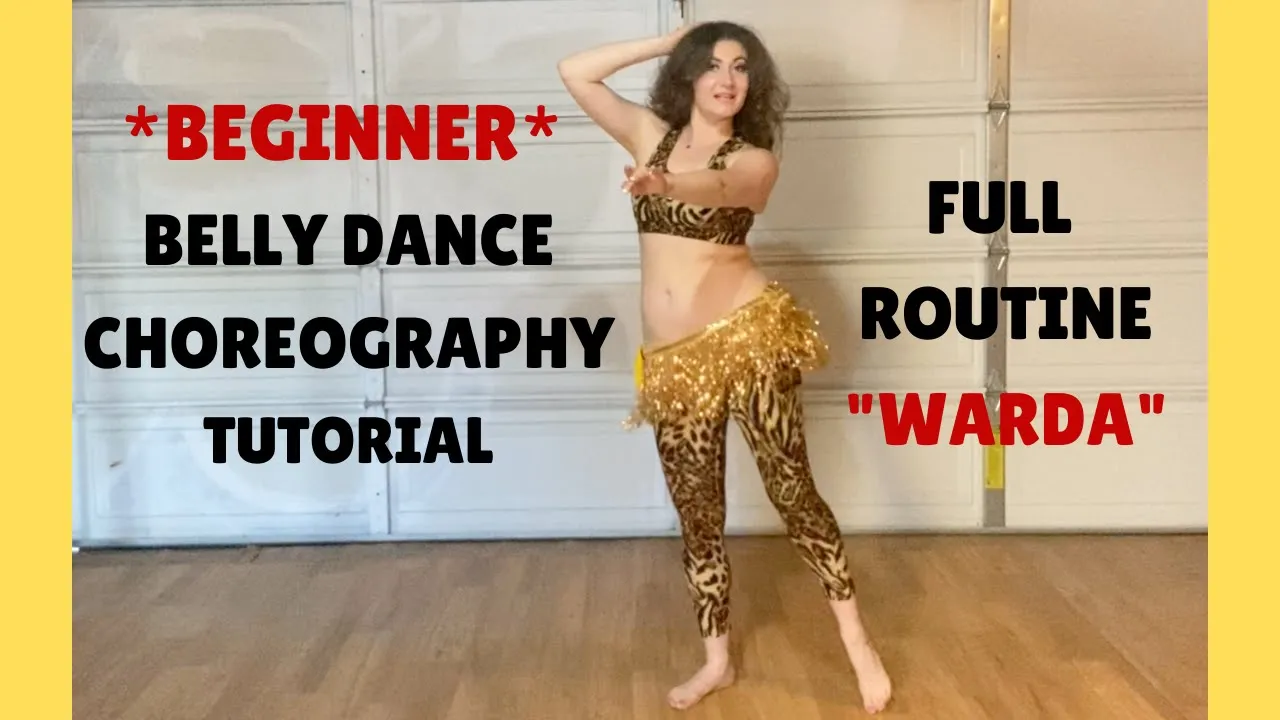 Beginner Belly Dance Choreography Tutorial | "Warda" Bellydance Superstars