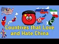 Download Lagu Countries that Love/Hate China 🇨🇳 Countryballs 