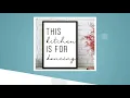 KP-1 Wall Art Posters kitchen Funny Quotes THIS kitchen IS FOR dancing