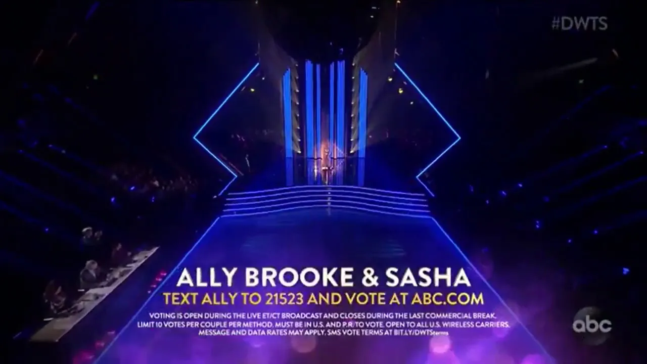 Ally Brooke & Sasha performing 'Higher' on Dancing With The Stars