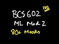 ML MODULE 2 BCS602 MACHINE LEARNING 22 Scheme VTU 6th SEM CSE