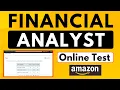 Amazon Financial Analyst Assessment Test Answers 2025 Financial Analyst Amazon Interview Questions