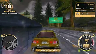 NFSMW Lexus IS 300 Engine Sound PURSUIT MILESTONE 