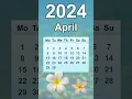 April 2024 Calendar