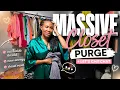 VLOG MASSIVE CLOSET PURGE LET S CHIT CHAT THEN SOMETHING TRIES TO ATTACK ME