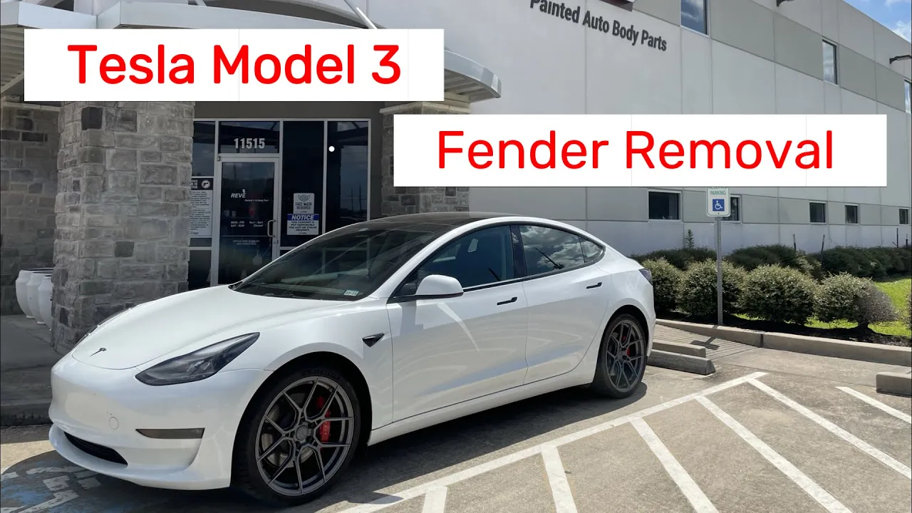 2017-2023 Tesla Model 3 : Fender Painted (OEM | Jun 2017-Dec 2023)