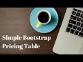 Simple Bootstrap Pricing Table