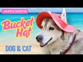 How to Sew a Bucket Hat for Dogs Cats Easy DIY Pet Hat Tutorial PDF Pattern