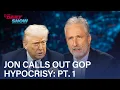 Jon Sniffs Out GOP s Hypocrisy on War Free Speech Gun Violence Disaster Relief The Daily Show