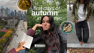 first days of autumn in nyc | park walks, cozy meals & what I'm reading