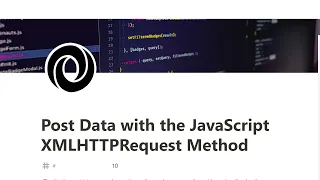 10 - Post Data with JavaScript XMLHttpRequest Method